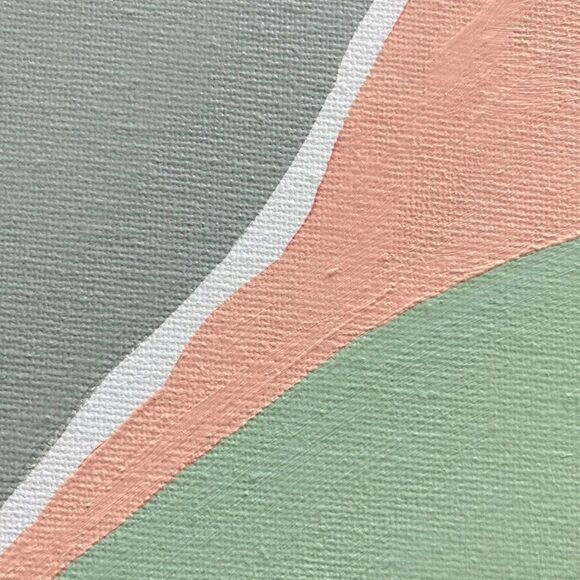 Original Artwork I Abstract Acrylic Painting 16"x 20" Minimalistic Design - Picture 5 of 6